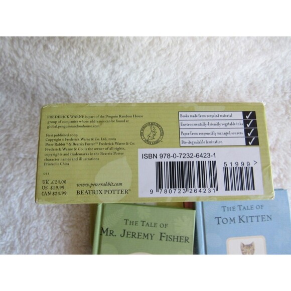 Beatrix Potter Classic Tales Book Gift Set Peter Rabbit Floppy Small Plush - Picture 8 of 11